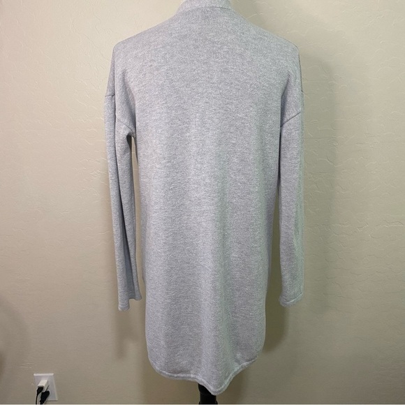 Banana Republic Gray Soft Knit Open Front Lagenlook Cardigan Sweater Size S - Picture 5 of 8